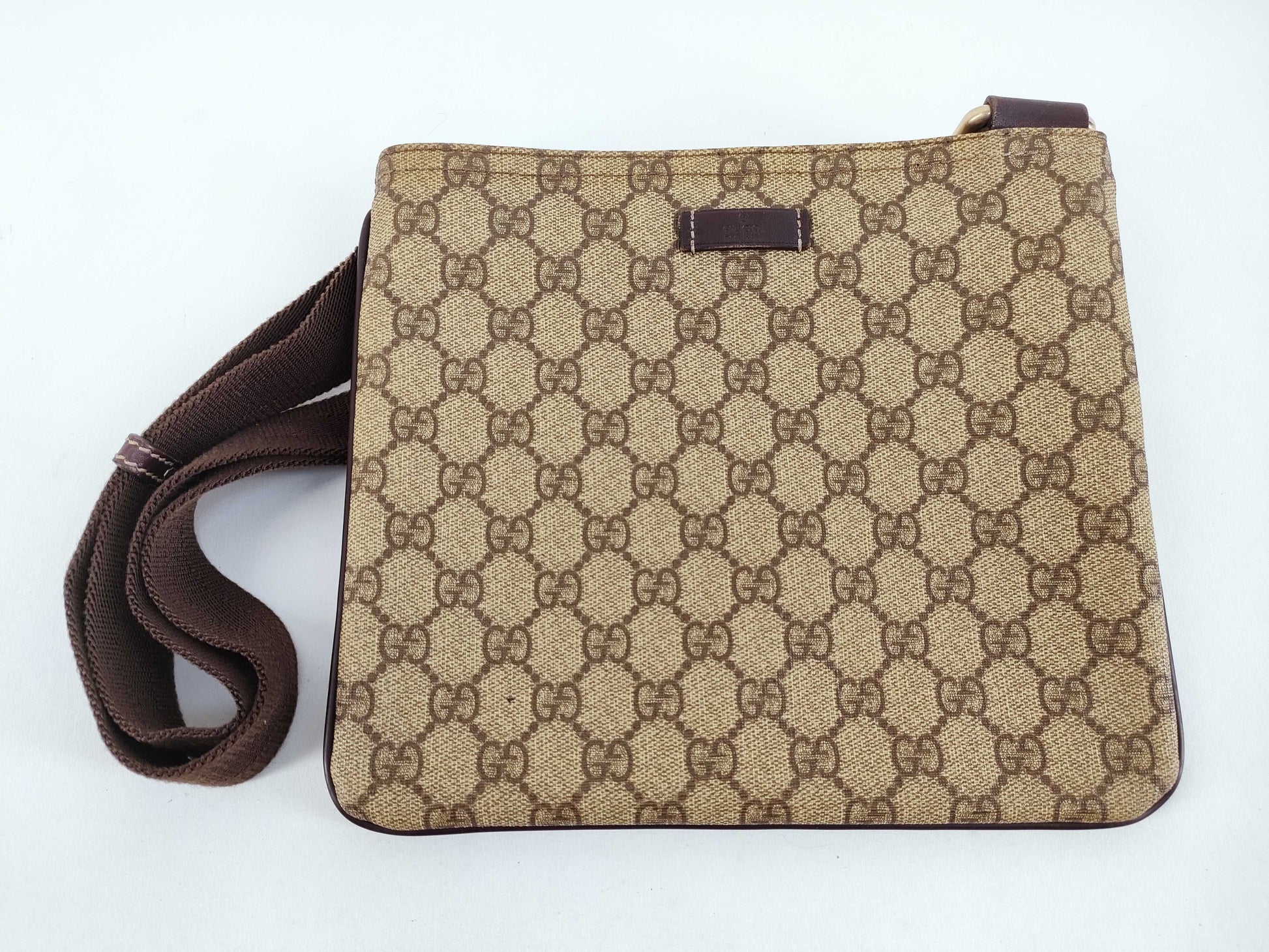 GUCCI GG Supreme Brown Shoulder Bag