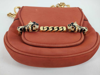 GUCCI GUCCI Tigret Tiger Motif Leather Chain Shoulder Bag Pouch 290684 Shoulder Bag