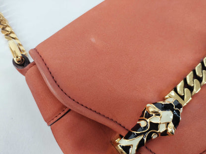 GUCCI GUCCI Tigret Tiger Motif Leather Chain Shoulder Bag Pouch 290684 Shoulder Bag