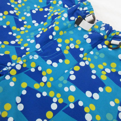 COMME des GARÇONS GANRYU AD2012 EK-P021 Shorts with Half Polka Dots, Blue and Yellow, Size M, Unused with Tags