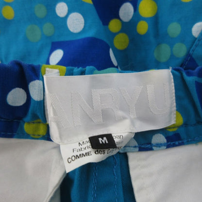 COMME des GARÇONS GANRYU AD2012 EK-P021 Shorts with Half Polka Dots, Blue and Yellow, Size M, Unused with Tags