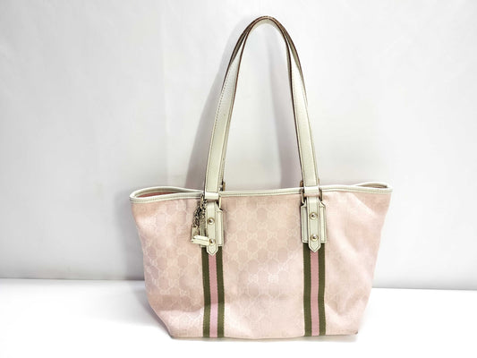 GUCCI GG Canvas Tote Bag with Charm