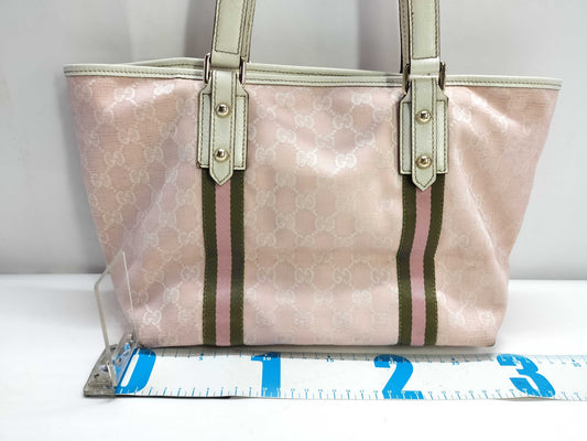 GUCCI GG Canvas Tote Bag with Charm