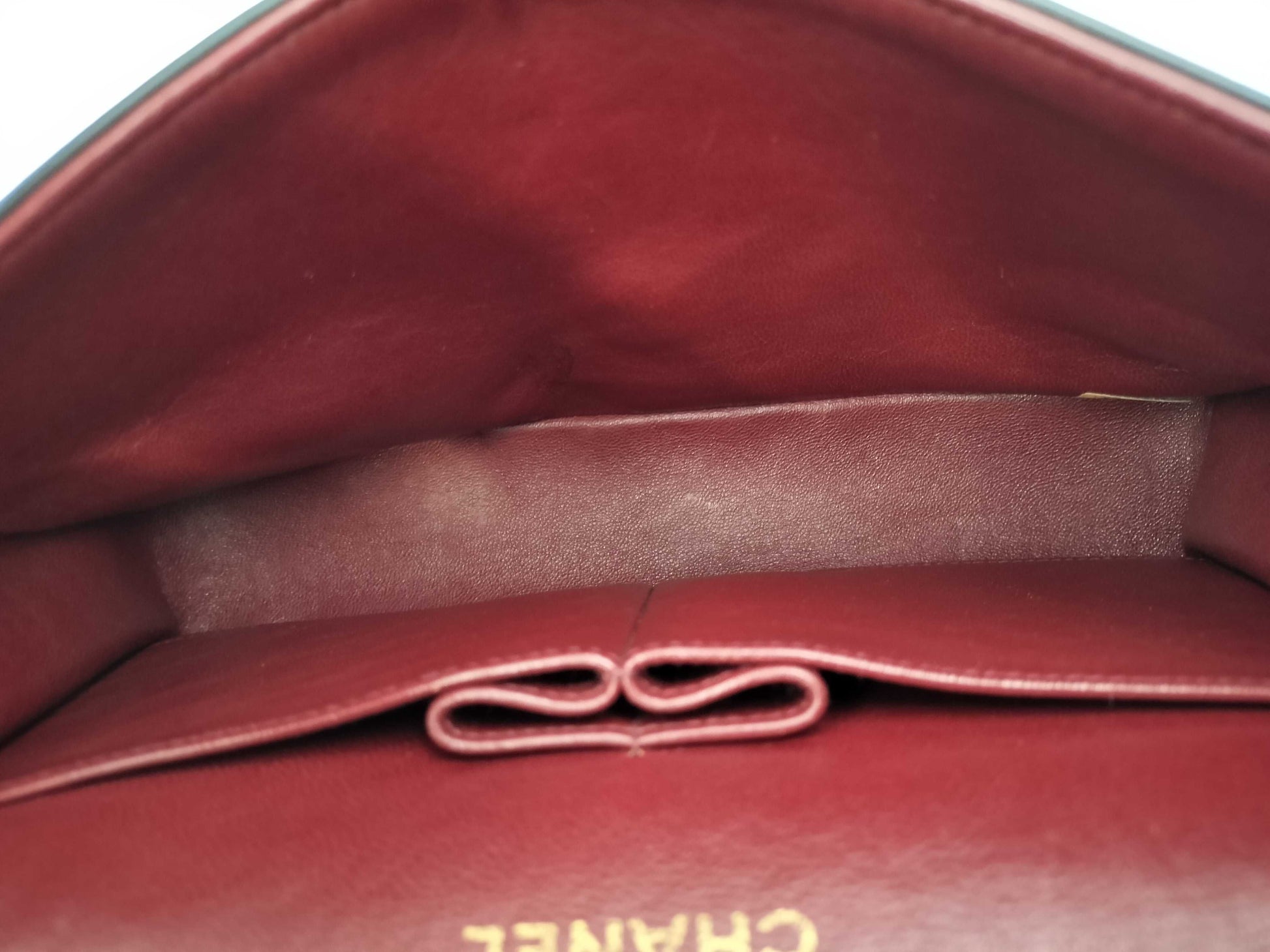 CHANEL Double Flap 25 Lamb Chain Shoulder Bag with Seal