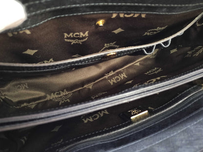 MCM Leather 2-Way Shoulder Bag with Strap