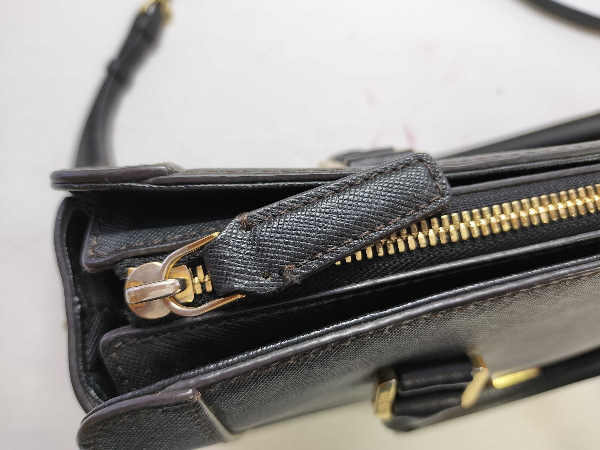 MCM Leather 2-Way Shoulder Bag with Strap