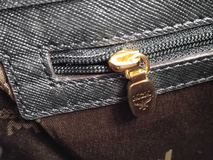 MCM Leather 2-Way Shoulder Bag with Strap