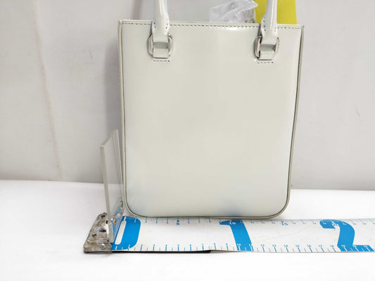 PRADA Brushed Leather Small 2-Way Handbag with Strap
