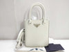 PRADA Brushed Leather Small 2-Way Handbag with Strap