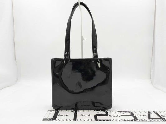 CHANEL Enamel Handbag with Logo Seal