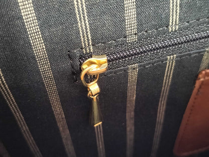 BALENCIAGA Leather Logo Business Bag
