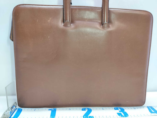 BALENCIAGA Leather Logo Business Bag