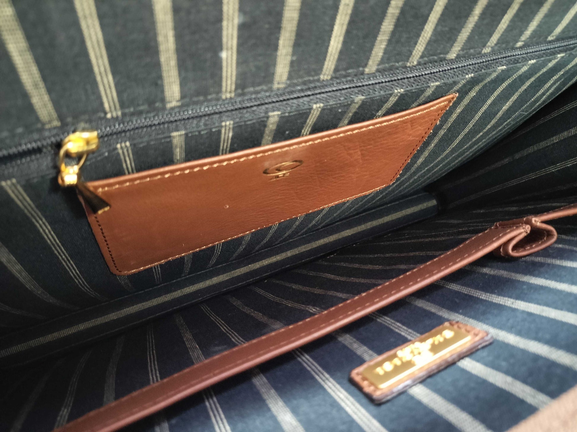 BALENCIAGA Leather Logo Business Bag