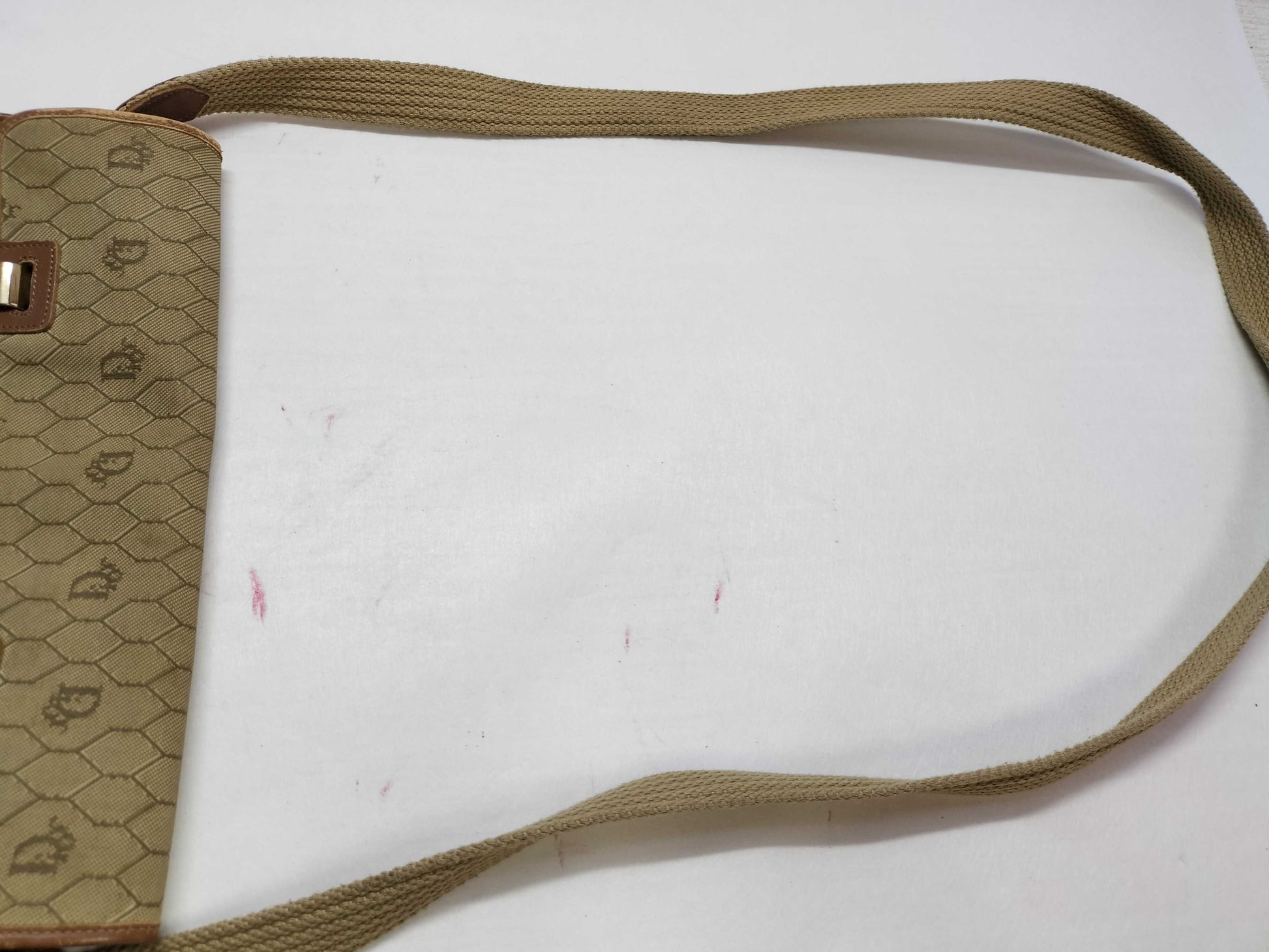 Dior Honeycomb Canvas Shoulder Bag