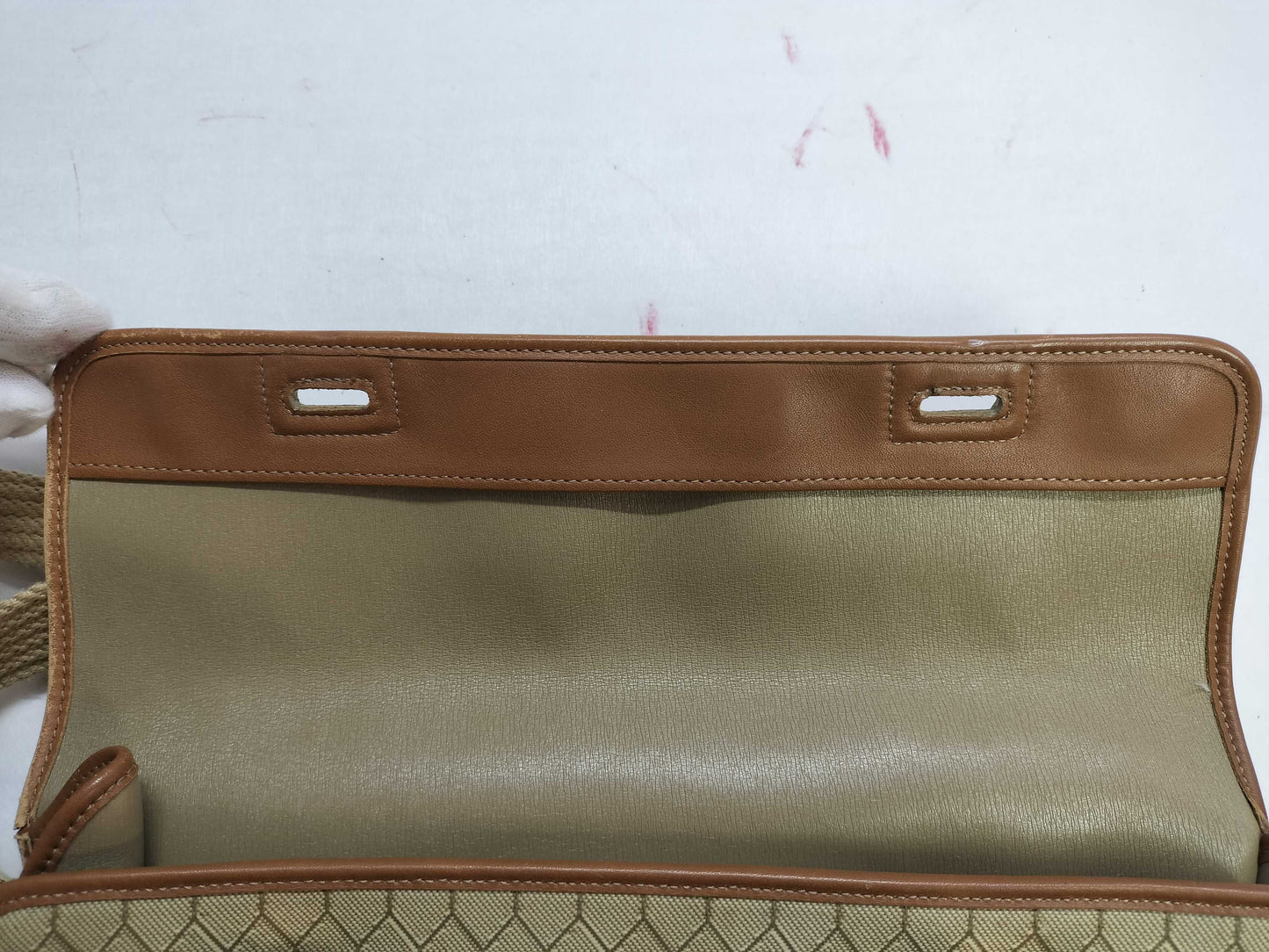Dior Honeycomb Canvas Shoulder Bag