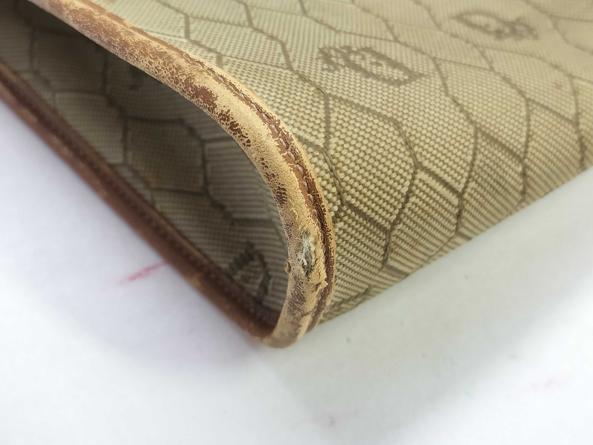 Dior Honeycomb Canvas Shoulder Bag