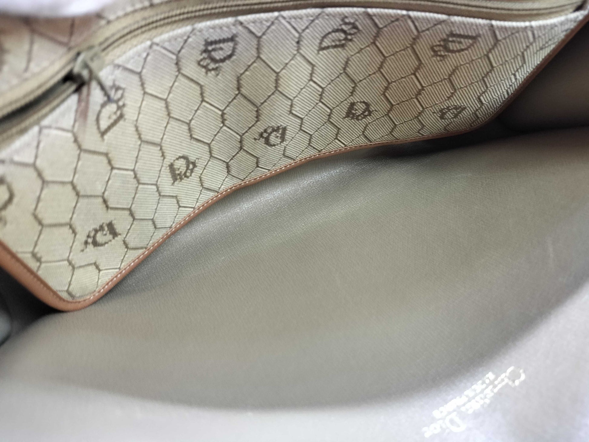 Dior Honeycomb Canvas Shoulder Bag