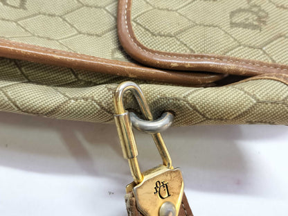 Dior Honeycomb Canvas Shoulder Bag
