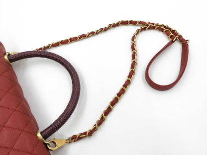 CHANEL Chanel Coco Handle Matelasse Shoulder Bag Handbag