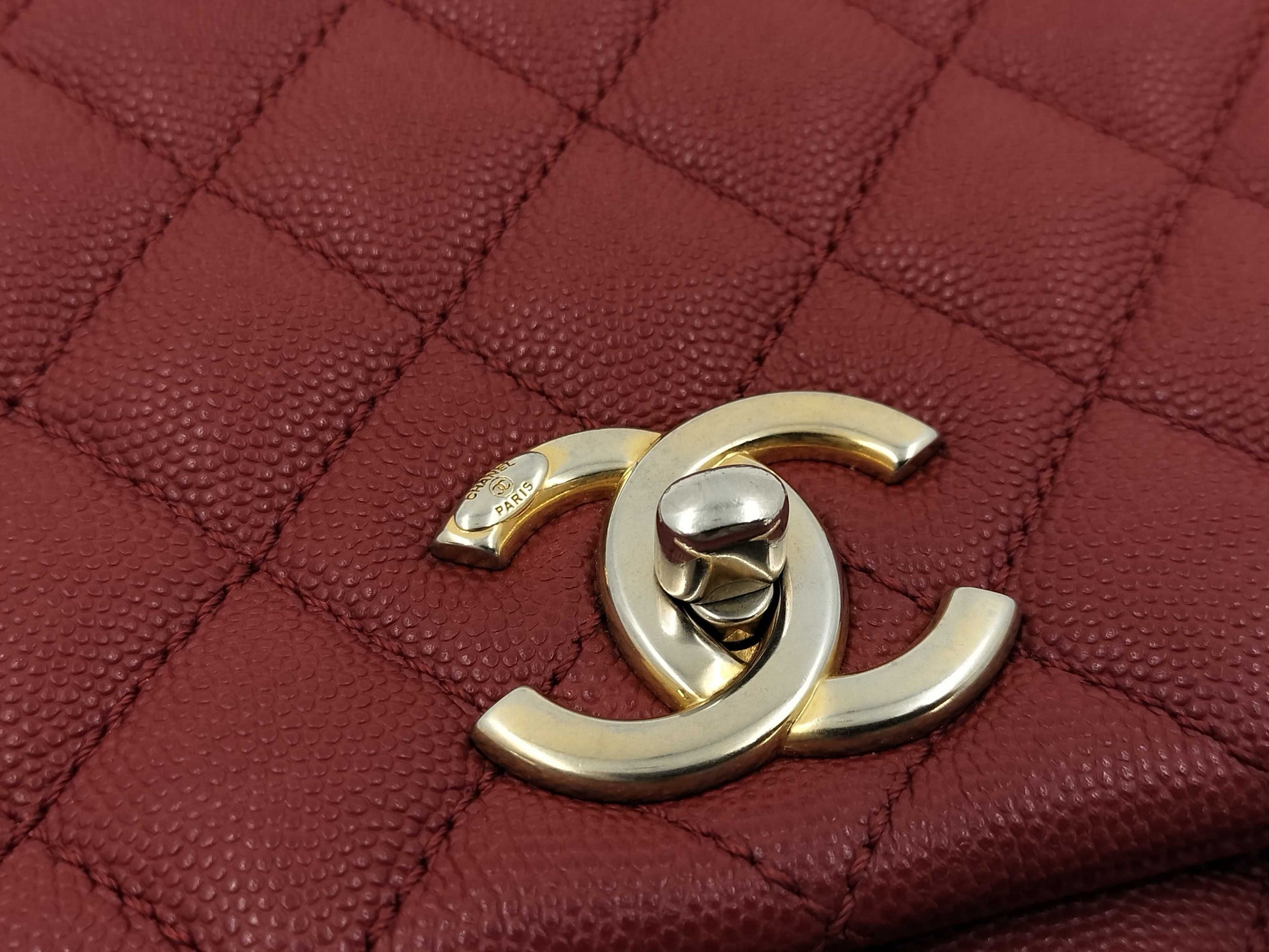 CHANEL Chanel Coco Handle Matelasse Shoulder Bag Handbag