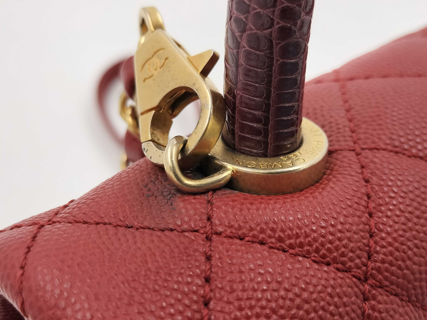 CHANEL Chanel Coco Handle Matelasse Shoulder Bag Handbag