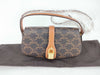 CELINE Triomphe Clutch Taboo PVC and Leather Shoulder Bag Brown