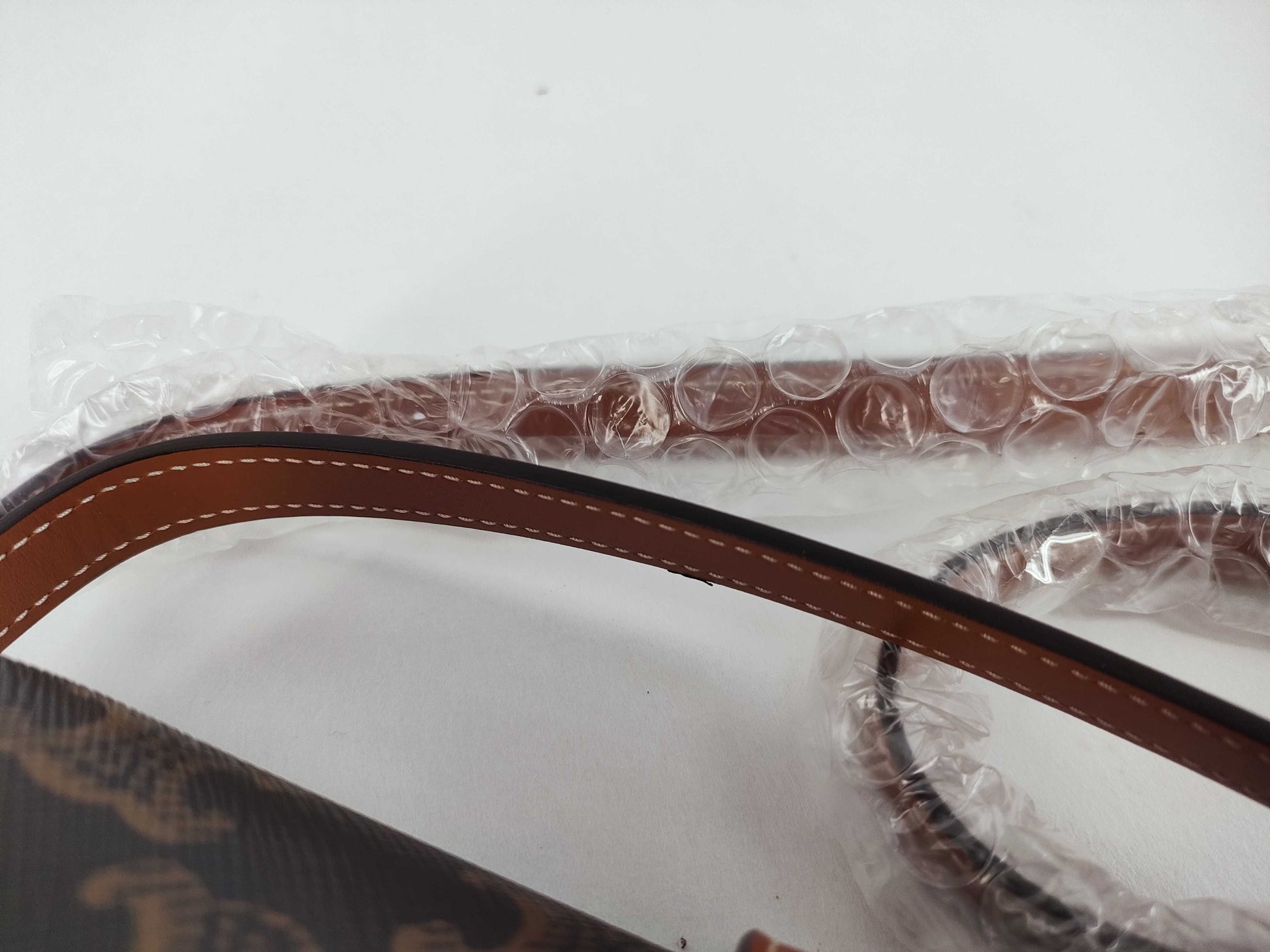 CELINE Triomphe Clutch Taboo PVC and Leather Shoulder Bag Brown