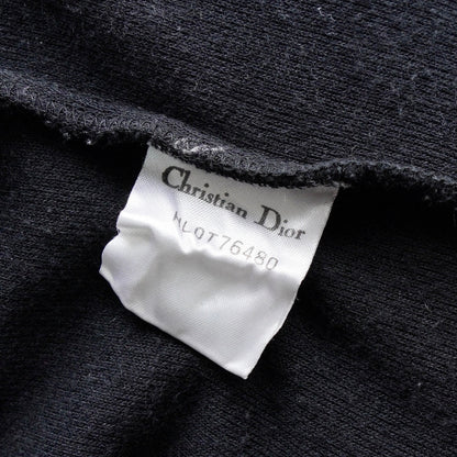 Dior Christian Dior 1990s Vintage CD Logo Embroidered Long Sweatshirt Black Women's Size M Top