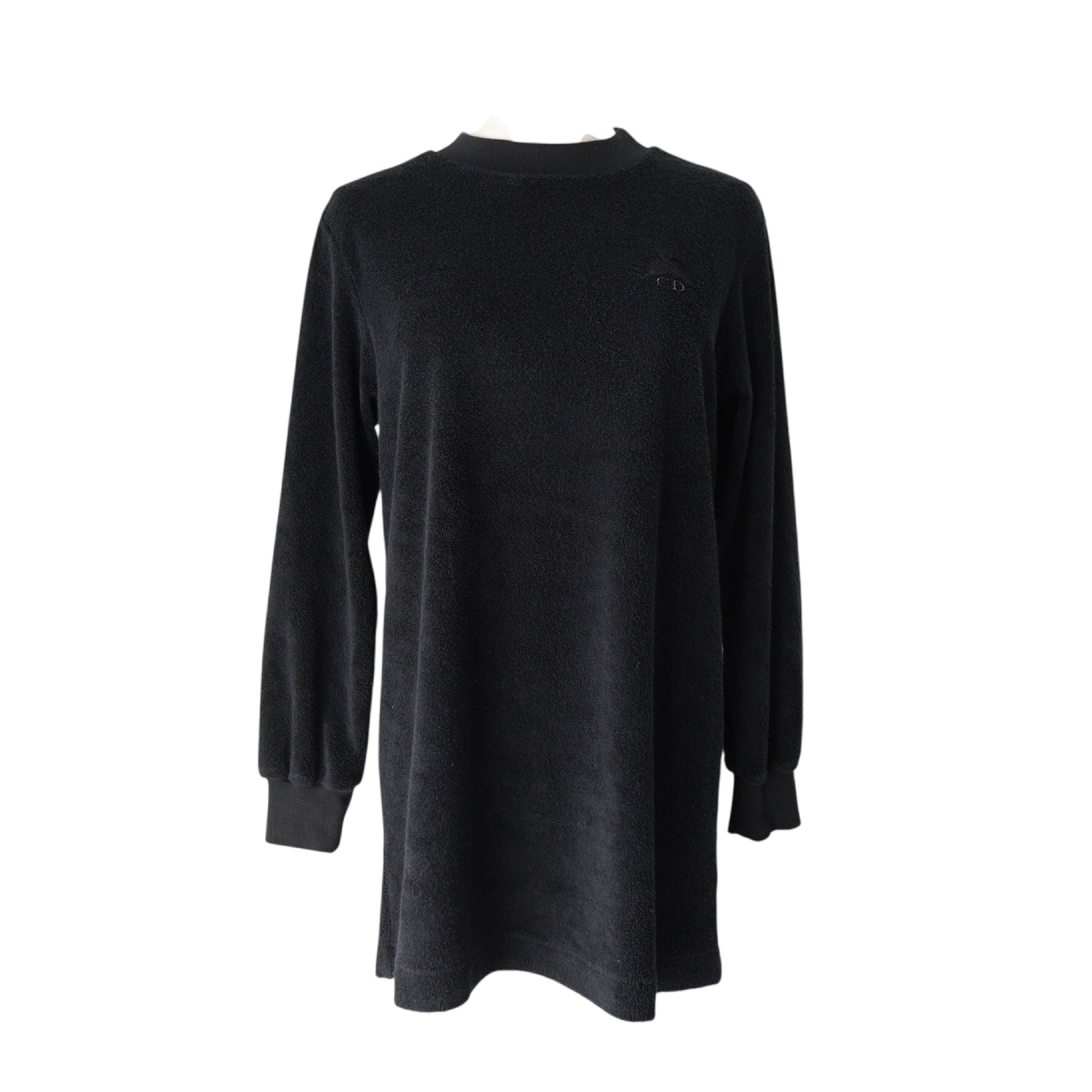 Dior Christian Dior 1990s Vintage CD Logo Embroidered Long Sweatshirt Black Women's Size M Top