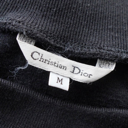 Dior Christian Dior 1990s Vintage CD Logo Embroidered Long Sweatshirt Black Women's Size M Top