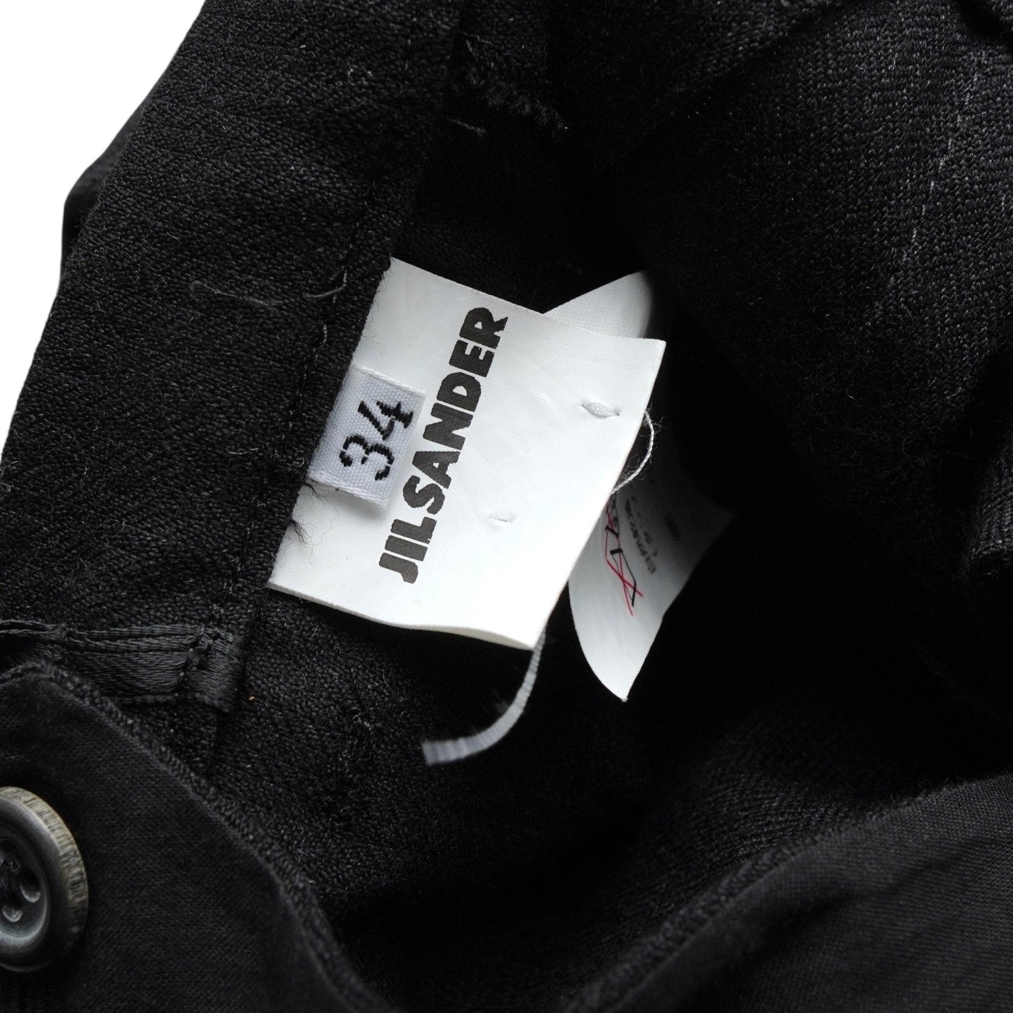 JILSANDER Women's Black Slacks, Size 34, Pants