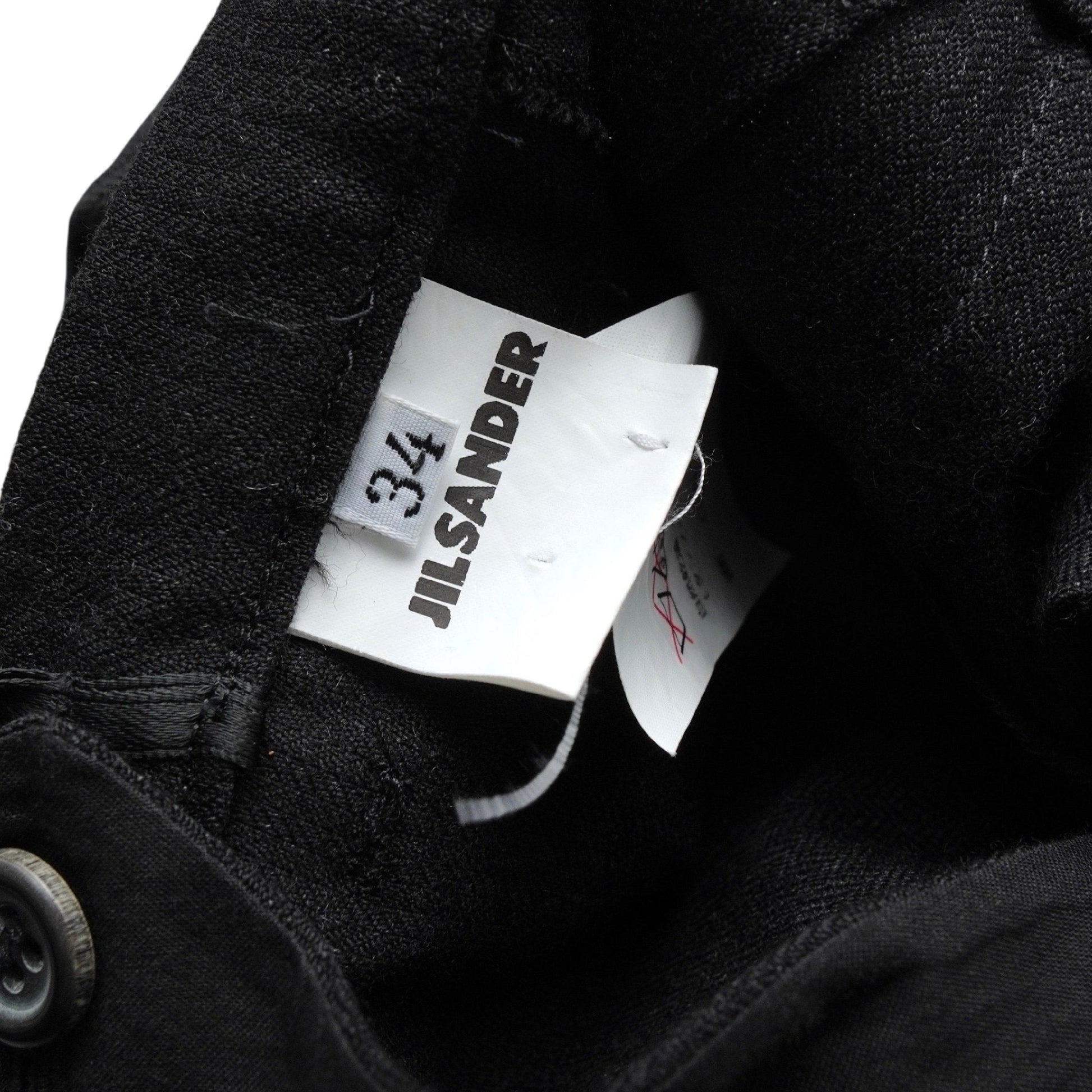 JILSANDER Women's Black Slacks, Size 34, Pants