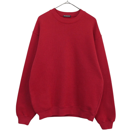 BALENCIAGA Logo Print Sweatshirt Red XS Top