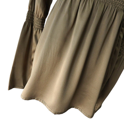 Maison Margiela Tunic with Flared Sleeves, Khaki, Women's, Size 38