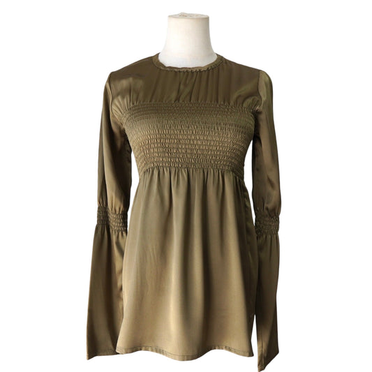 Maison Margiela Tunic with Flared Sleeves, Khaki, Women's, Size 38
