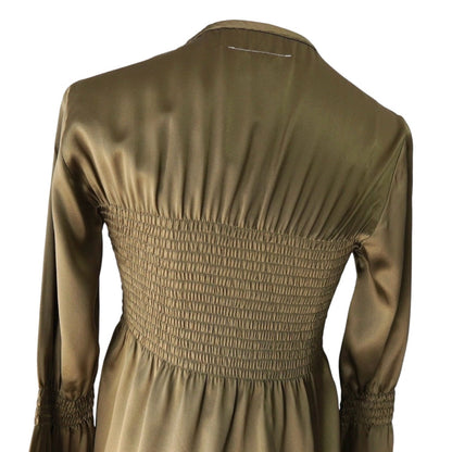 Maison Margiela Tunic with Flared Sleeves, Khaki, Women's, Size 38
