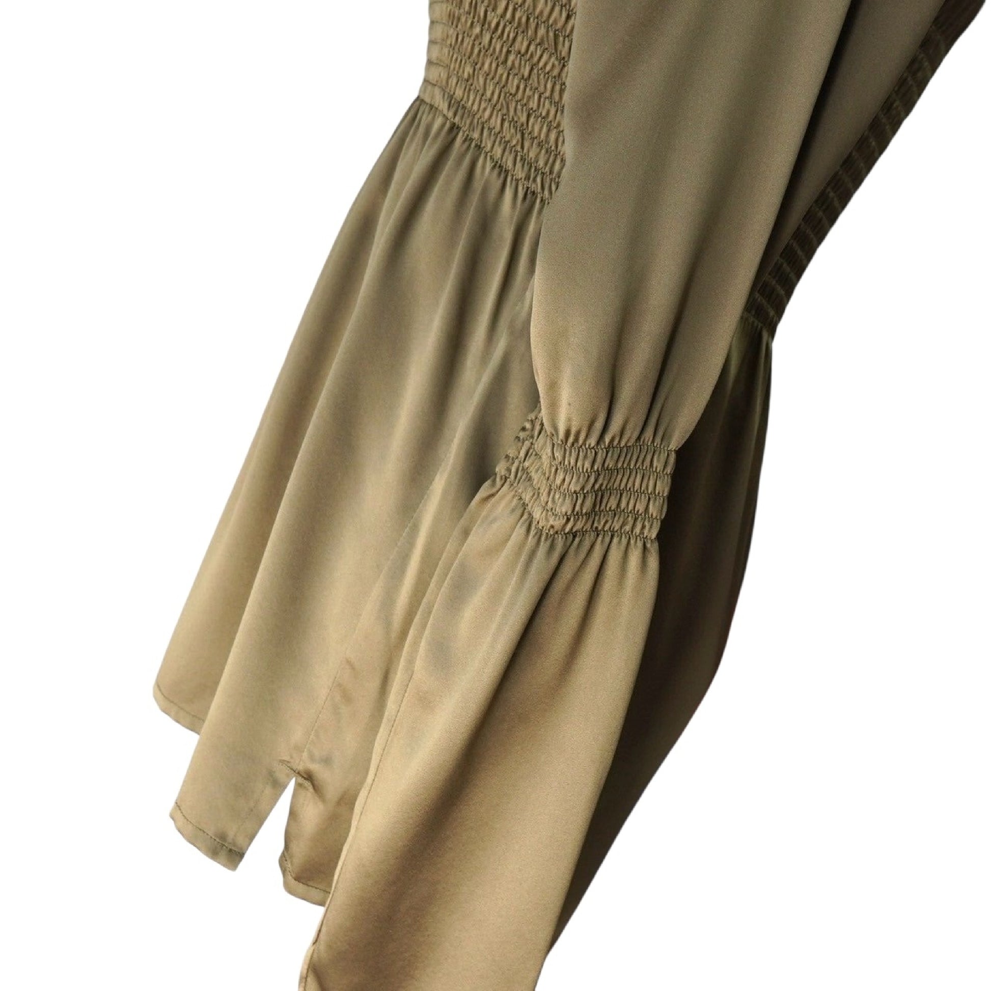 Maison Margiela Tunic with Flared Sleeves, Khaki, Women's, Size 38