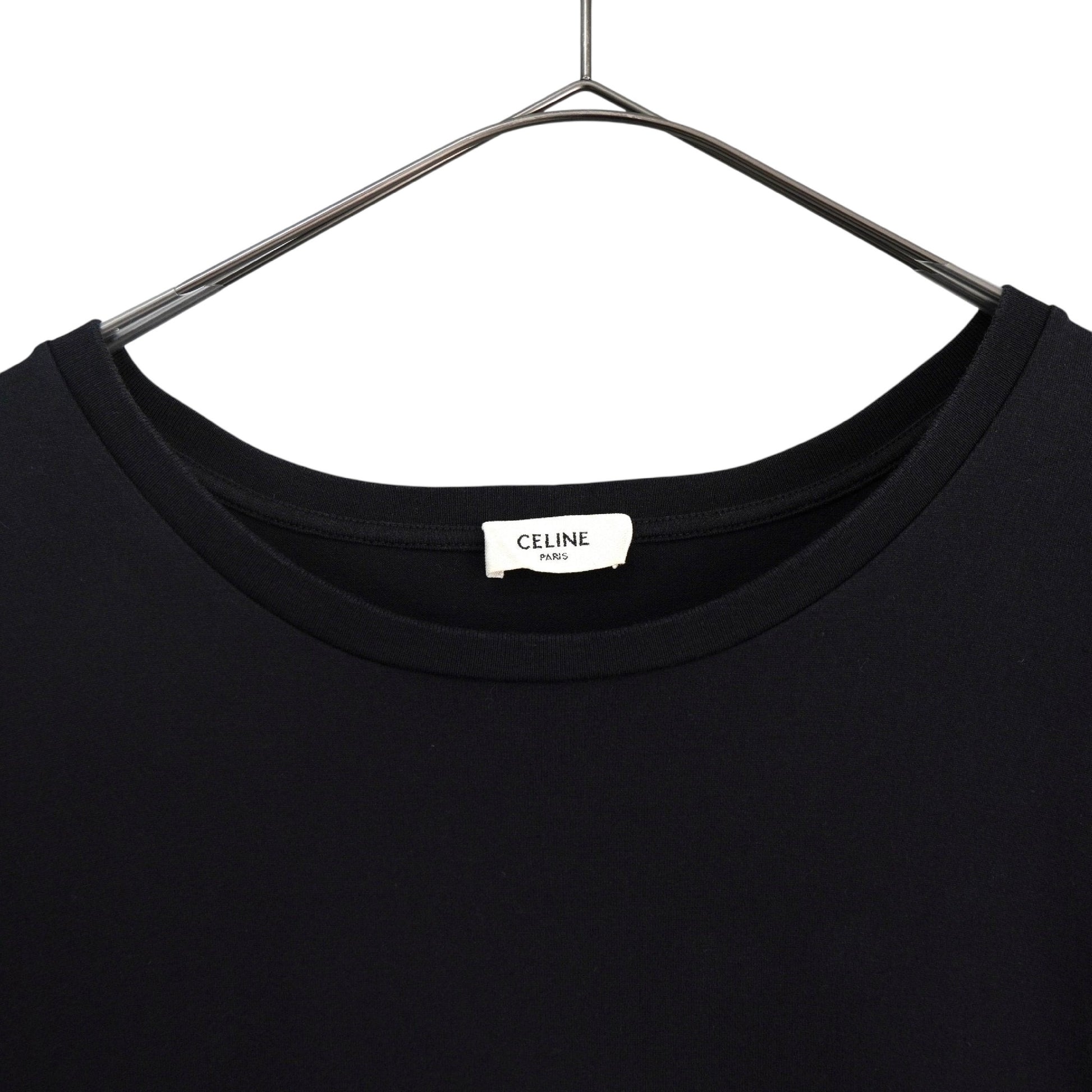 CELINE Classic Logo T-Shirt, Black, Size L