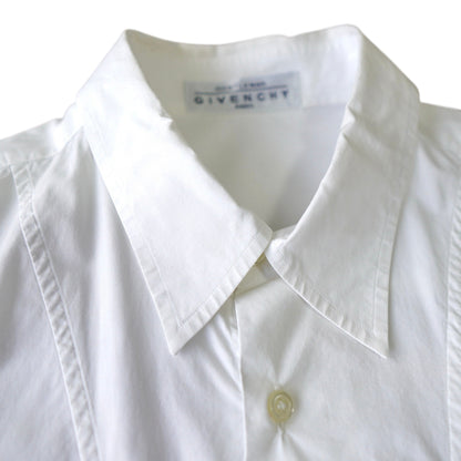 GIVENCHY Short Sleeve Shirt with Marine Logo, White, 1980s-1990s