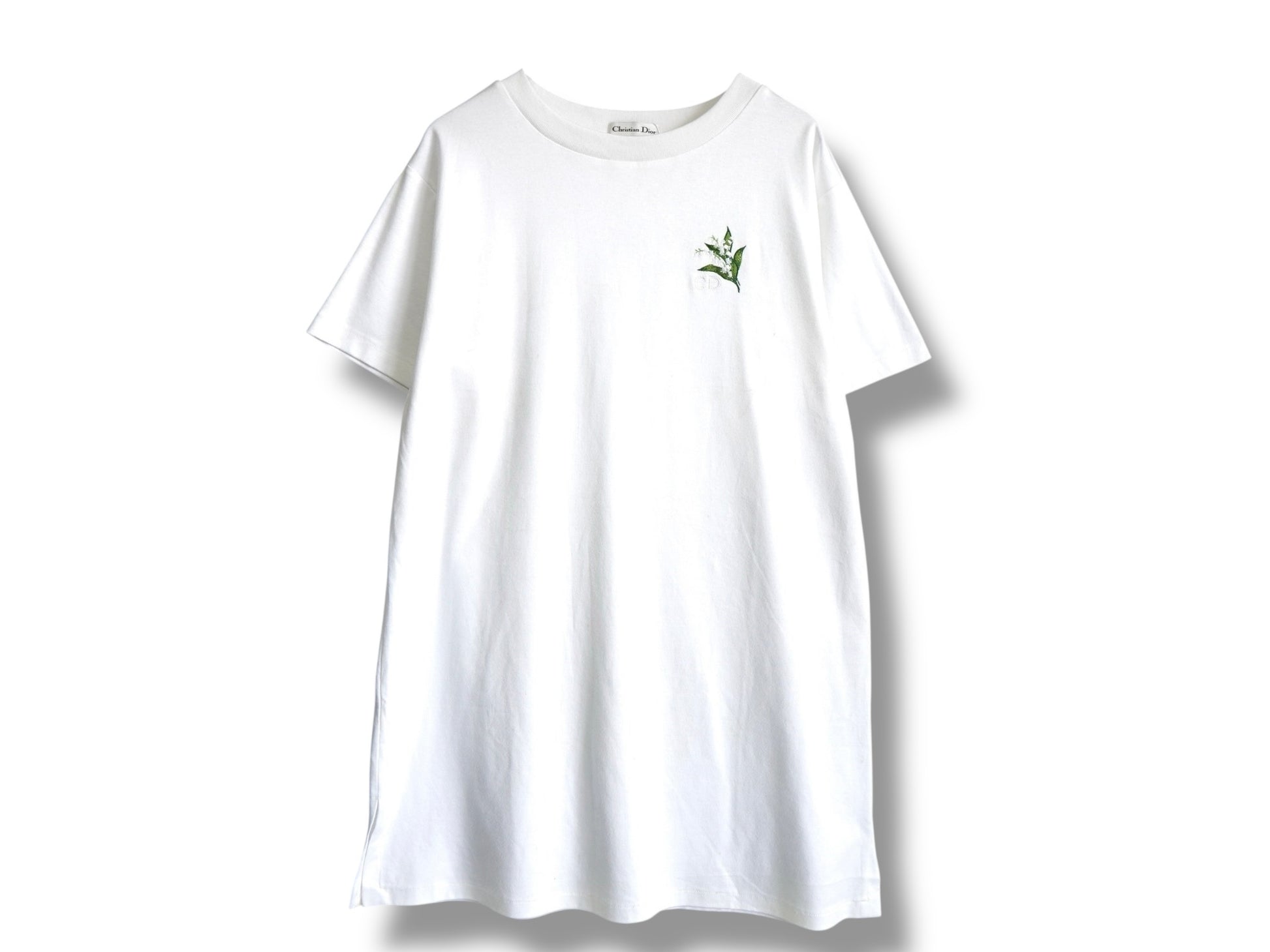 Dior Christian Dior Short Sleeve T-Shirt Flower Logo White 1990s T-Shirt