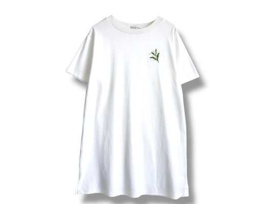 Dior Christian Dior Short Sleeve T-Shirt Flower Logo White 1990s T-Shirt
