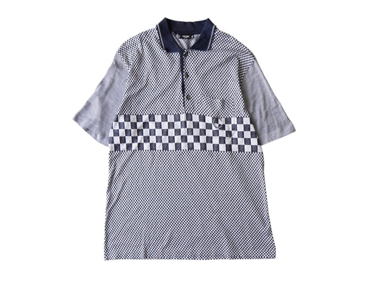 CELINE Short Sleeve Polo Shirt with C Logo, Made in Italy, Size M, Tops