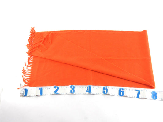 HERMES Cashmere Scarf Orange Other Accessories