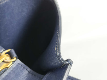CELINE QT-Cline Blue Celine Mini Luggage Tote Handbag Handbag