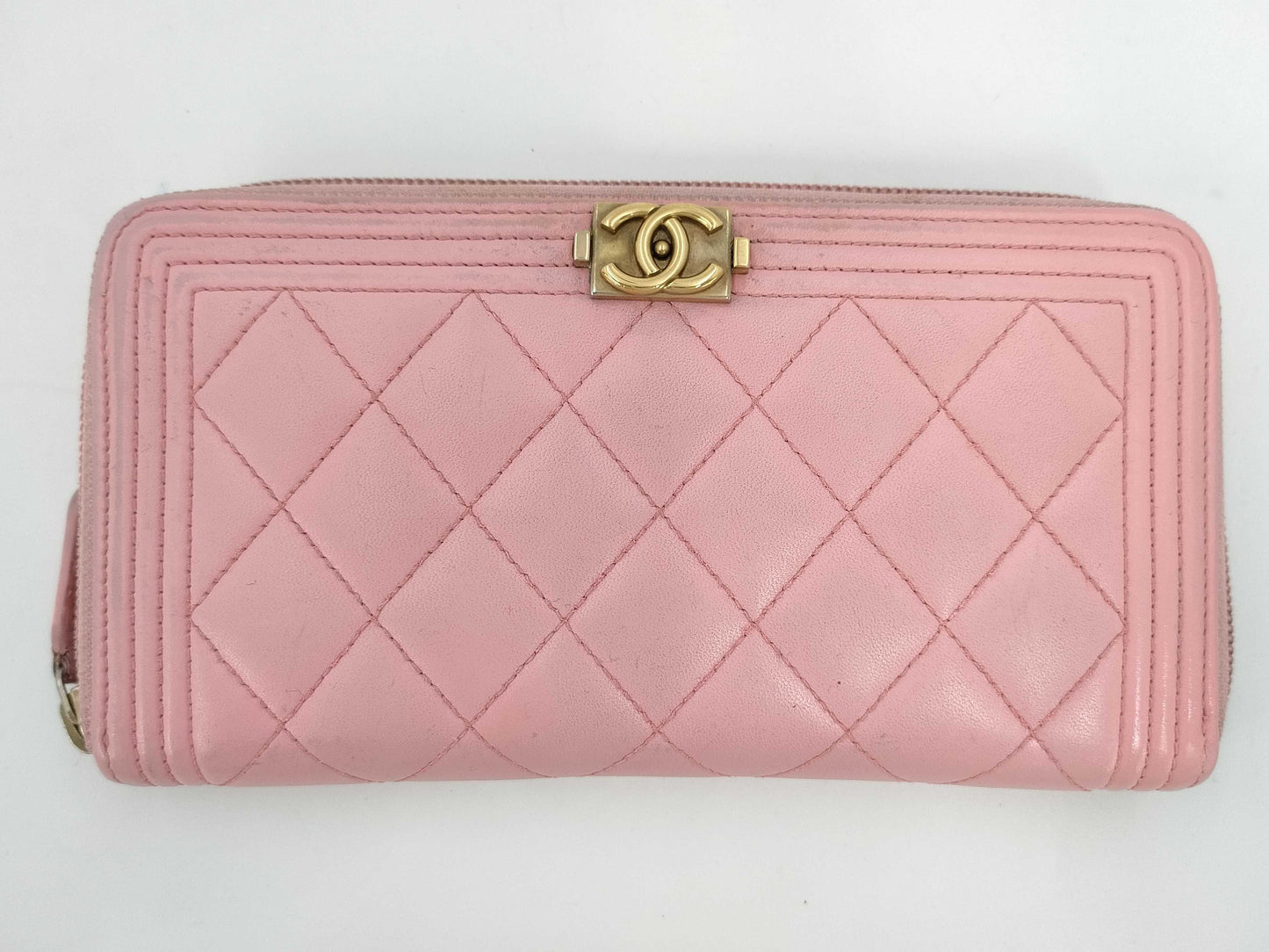 CHANEL CHANEL Boy Chanel Matelasse Coco Mark Long Wallet