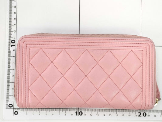 CHANEL CHANEL Boy Chanel Matelasse Coco Mark Long Wallet
