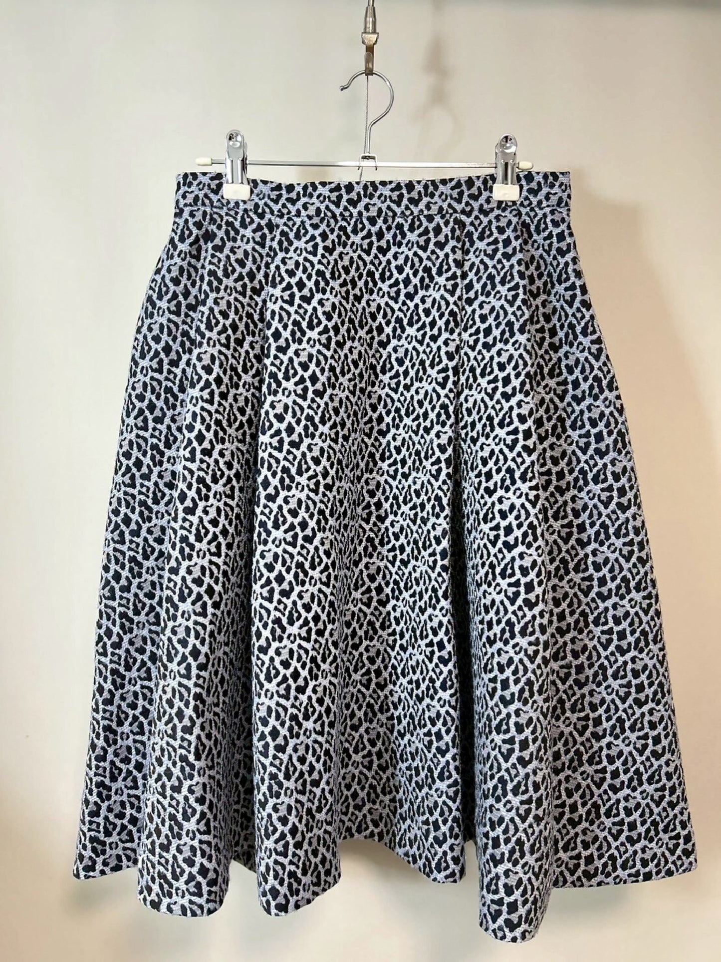 RENE All-Over Print Flare Skirt, Size 38