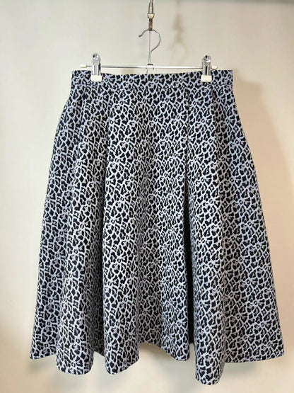 RENE All-Over Print Flare Skirt, Size 38