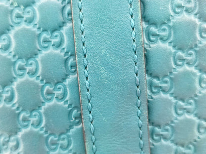 GUCCI Guccissima 449663 Hand Blue Handbag