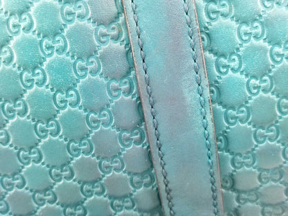 GUCCI Guccissima 449663 Hand Blue Handbag